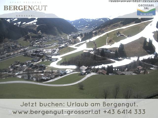 Archiv Foto Webcam Blick vom Hotel Bergengut nach Grossarl