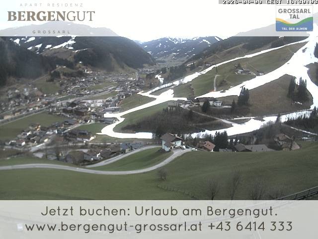 Archiv Foto Webcam Blick vom Hotel Bergengut nach Grossarl