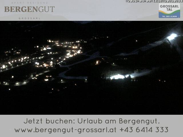 Archiv Foto Webcam Blick vom Hotel Bergengut nach Grossarl