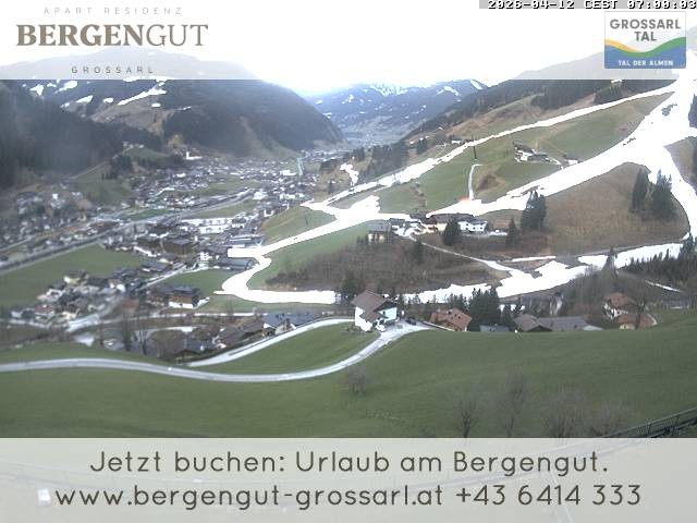 Archiv Foto Webcam Blick vom Hotel Bergengut nach Grossarl