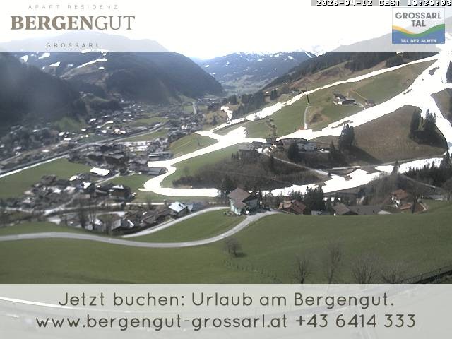 Archiv Foto Webcam Blick vom Hotel Bergengut nach Grossarl