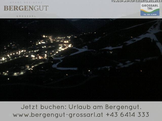 Archiv Foto Webcam Blick vom Hotel Bergengut nach Grossarl