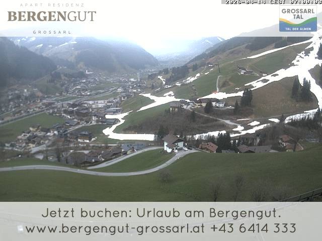 Archiv Foto Webcam Blick vom Hotel Bergengut nach Grossarl