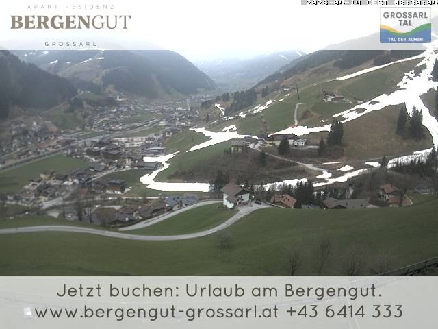 Archiv Foto Webcam Blick vom Hotel Bergengut nach Grossarl