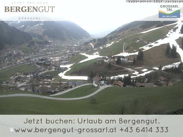Archiv Foto Webcam Blick vom Hotel Bergengut nach Grossarl