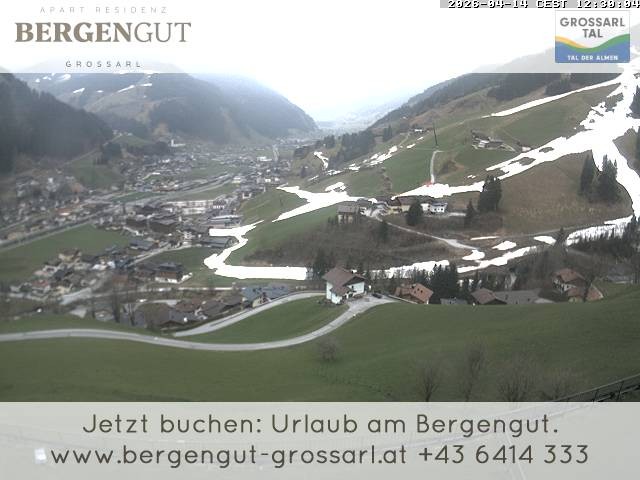 Archiv Foto Webcam Blick vom Hotel Bergengut nach Grossarl