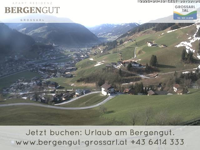 Archiv Foto Webcam Blick vom Hotel Bergengut nach Grossarl