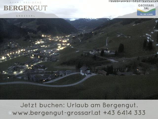 Archiv Foto Webcam Blick vom Hotel Bergengut nach Grossarl