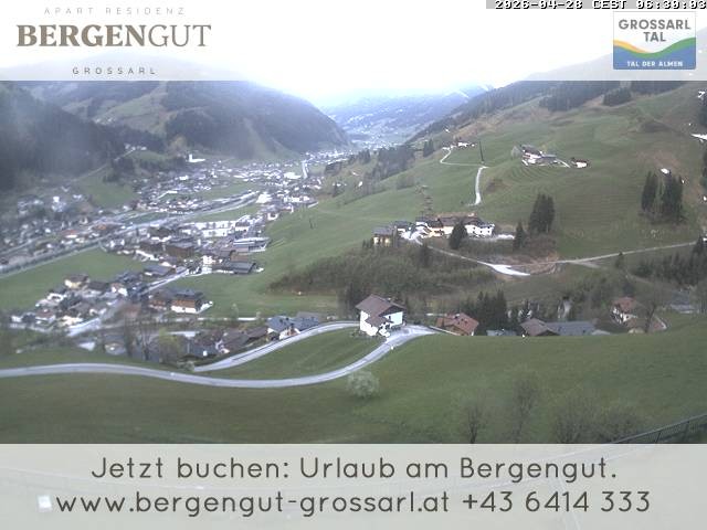 Archiv Foto Webcam Blick vom Hotel Bergengut nach Grossarl