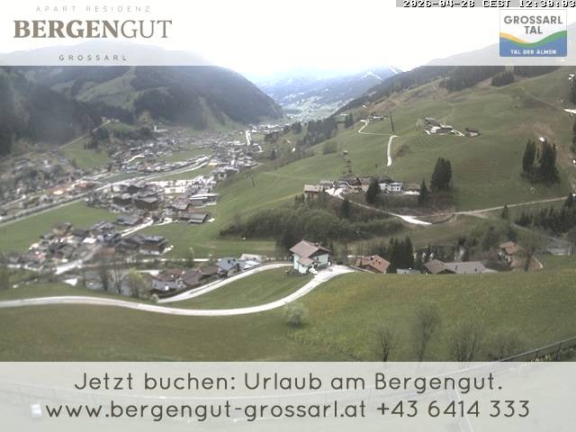 Archiv Foto Webcam Blick vom Hotel Bergengut nach Grossarl