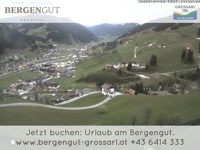 Archiv Foto Webcam Blick vom Hotel Bergengut nach Grossarl