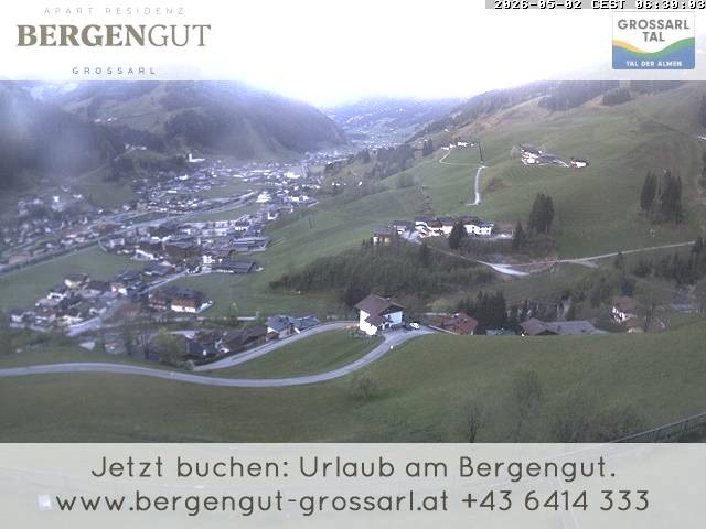 Archiv Foto Webcam Blick vom Hotel Bergengut nach Grossarl