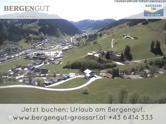 Archiv Foto Webcam Blick vom Hotel Bergengut nach Grossarl