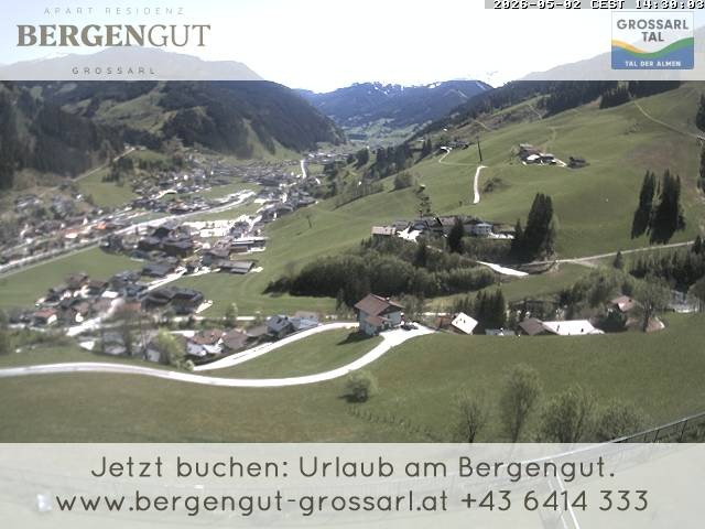 Archiv Foto Webcam Blick vom Hotel Bergengut nach Grossarl