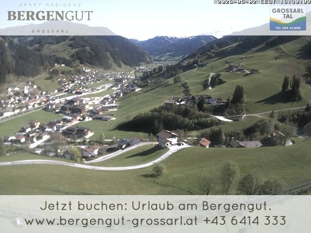 Archiv Foto Webcam Blick vom Hotel Bergengut nach Grossarl