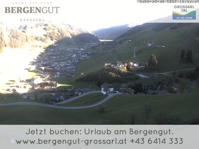 Archiv Foto Webcam Blick vom Hotel Bergengut nach Grossarl