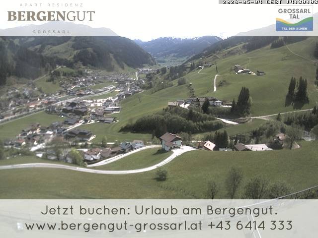 Archiv Foto Webcam Blick vom Hotel Bergengut nach Grossarl