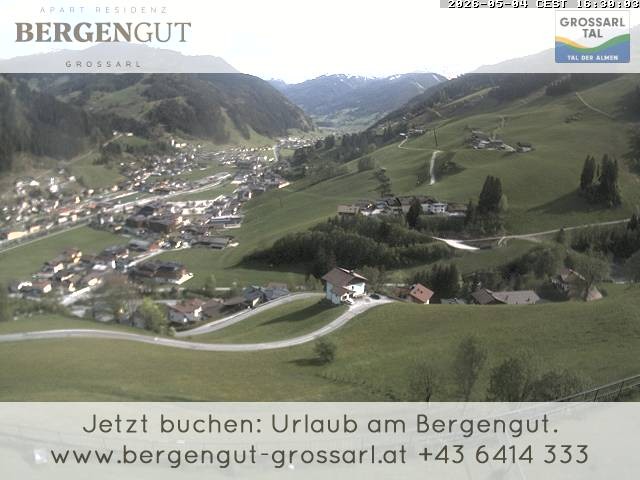 Archiv Foto Webcam Blick vom Hotel Bergengut nach Grossarl