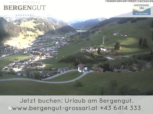 Archiv Foto Webcam Blick vom Hotel Bergengut nach Grossarl