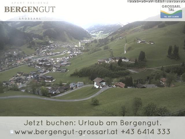 Archiv Foto Webcam Blick vom Hotel Bergengut nach Grossarl