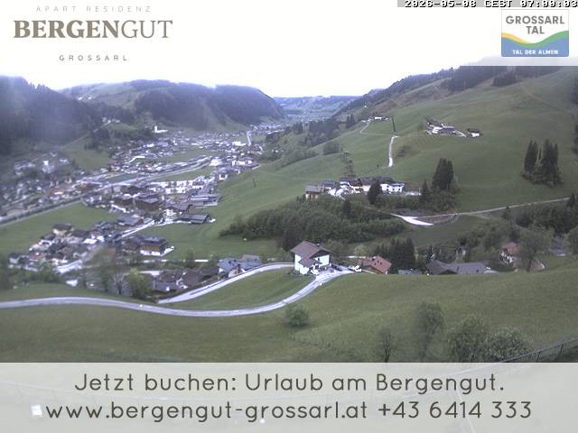 Archiv Foto Webcam Blick vom Hotel Bergengut nach Grossarl