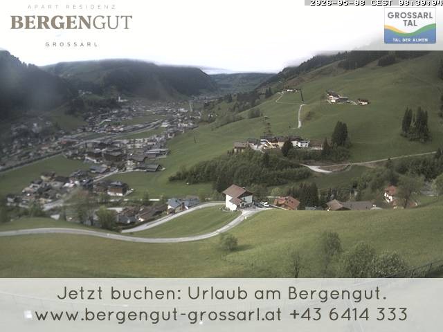 Archiv Foto Webcam Blick vom Hotel Bergengut nach Grossarl