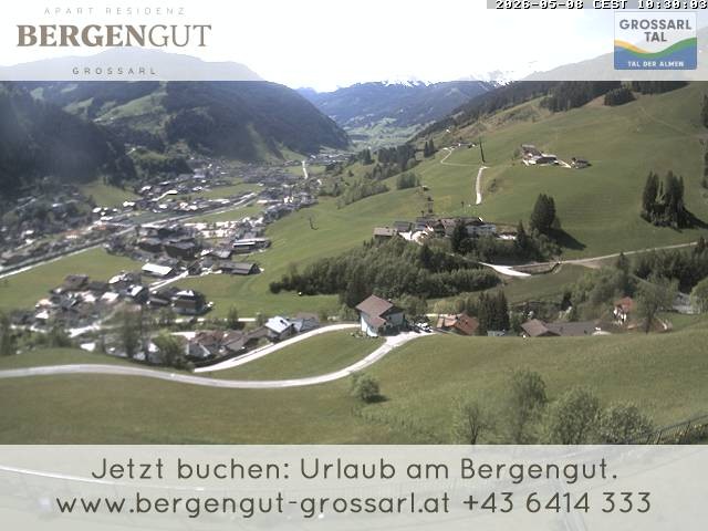 Archiv Foto Webcam Blick vom Hotel Bergengut nach Grossarl