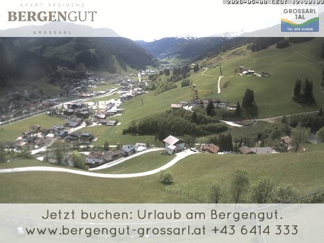Archiv Foto Webcam Blick vom Hotel Bergengut nach Grossarl