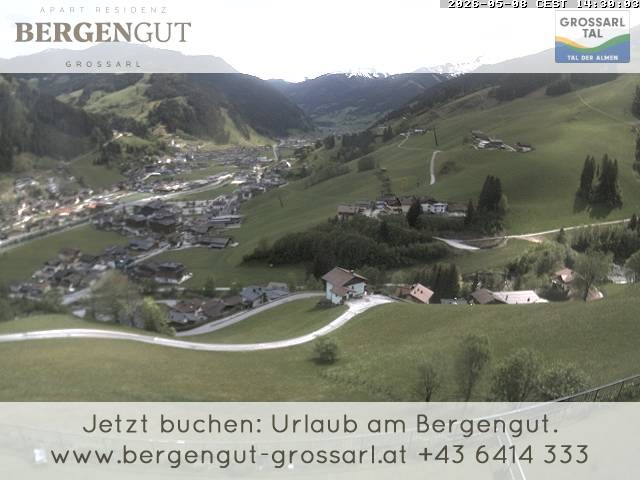 Archiv Foto Webcam Blick vom Hotel Bergengut nach Grossarl