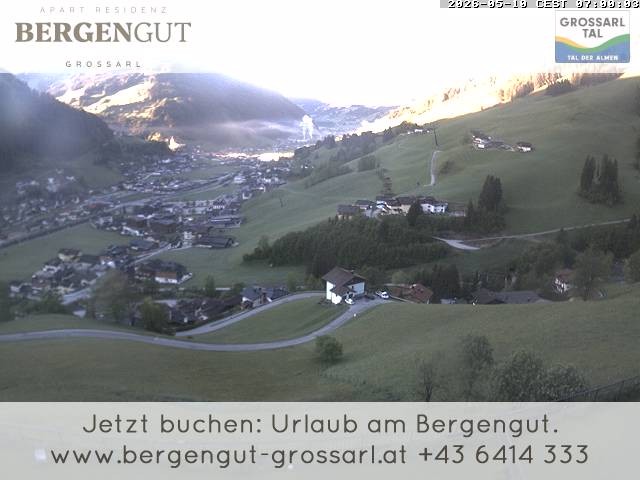 Archiv Foto Webcam Blick vom Hotel Bergengut nach Grossarl