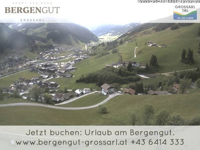 Archiv Foto Webcam Blick vom Hotel Bergengut nach Grossarl