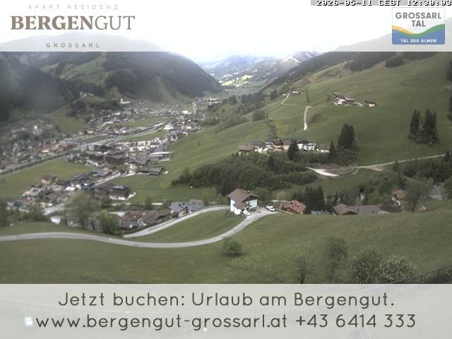 Archiv Foto Webcam Blick vom Hotel Bergengut nach Grossarl