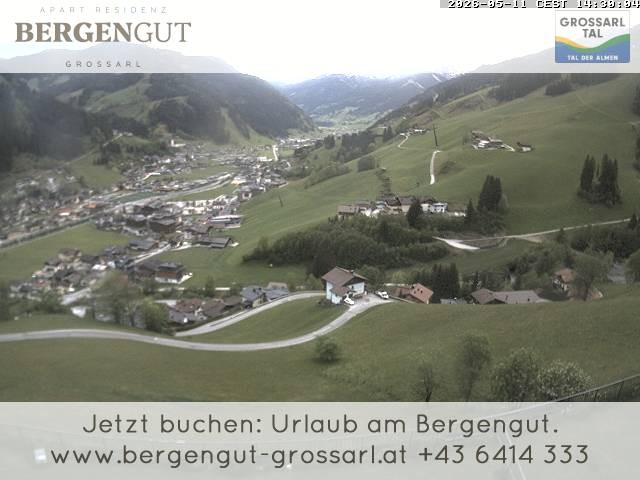 Archiv Foto Webcam Blick vom Hotel Bergengut nach Grossarl