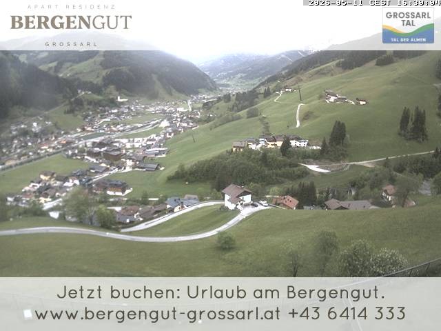 Archiv Foto Webcam Blick vom Hotel Bergengut nach Grossarl