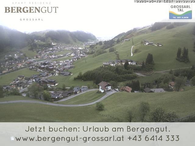 Archiv Foto Webcam Blick vom Hotel Bergengut nach Grossarl
