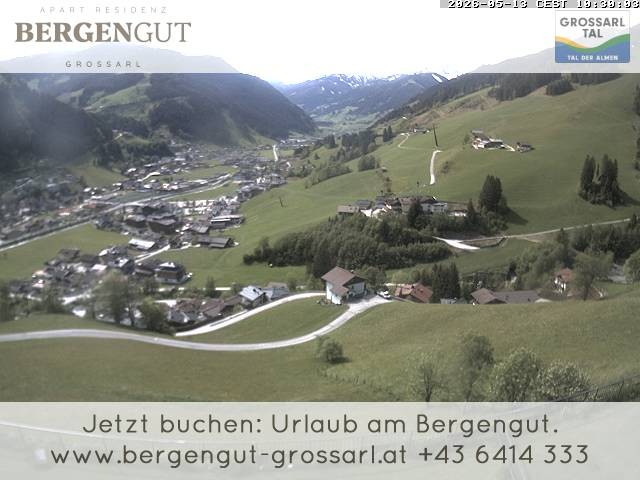 Archiv Foto Webcam Blick vom Hotel Bergengut nach Grossarl