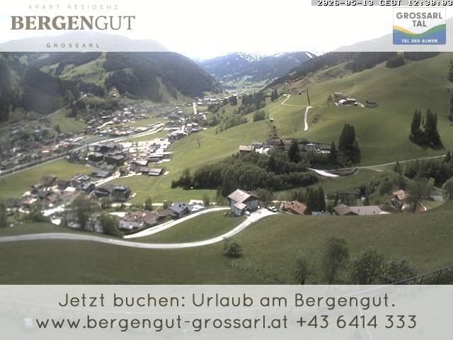 Archiv Foto Webcam Blick vom Hotel Bergengut nach Grossarl