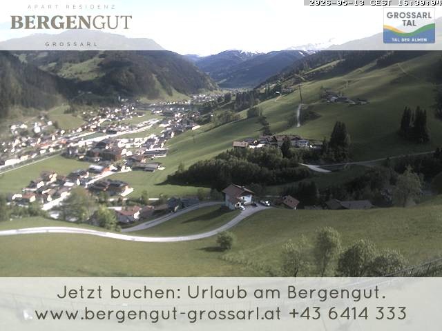 Archiv Foto Webcam Blick vom Hotel Bergengut nach Grossarl