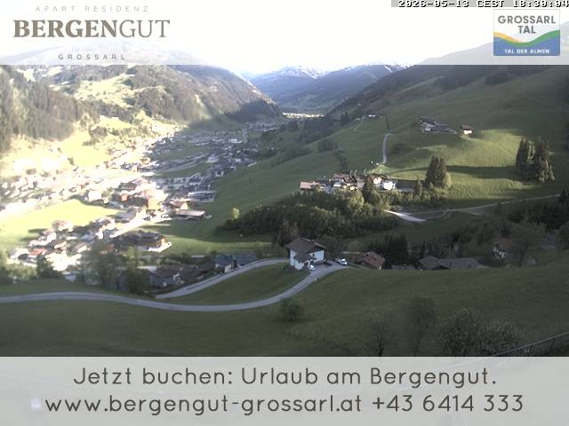 Archiv Foto Webcam Blick vom Hotel Bergengut nach Grossarl