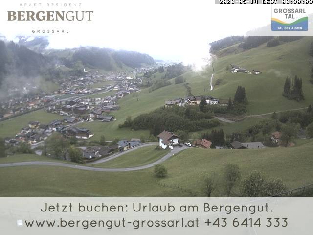 Archiv Foto Webcam Blick vom Hotel Bergengut nach Grossarl