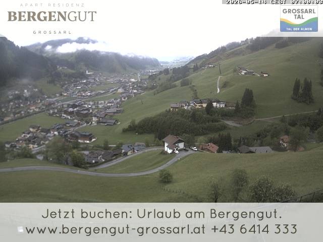Archiv Foto Webcam Blick vom Hotel Bergengut nach Grossarl