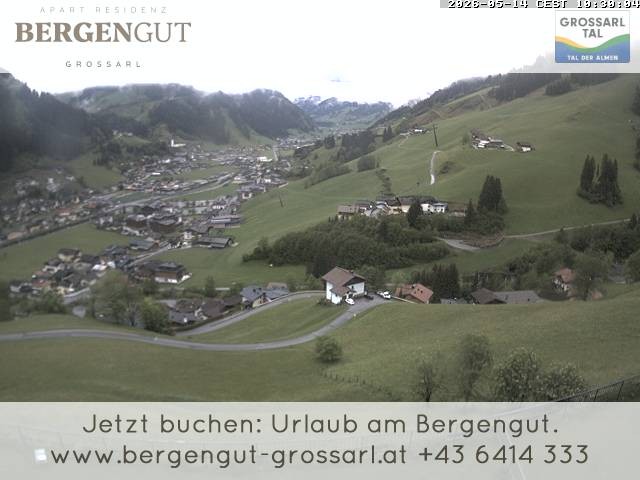 Archiv Foto Webcam Blick vom Hotel Bergengut nach Grossarl