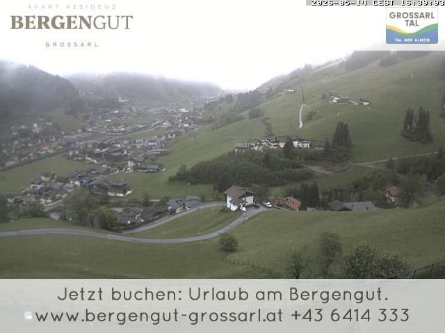 Archiv Foto Webcam Blick vom Hotel Bergengut nach Grossarl