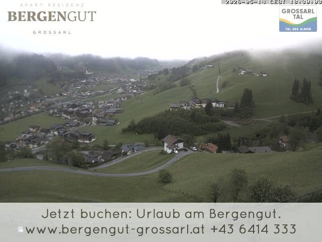 Archiv Foto Webcam Blick vom Hotel Bergengut nach Grossarl