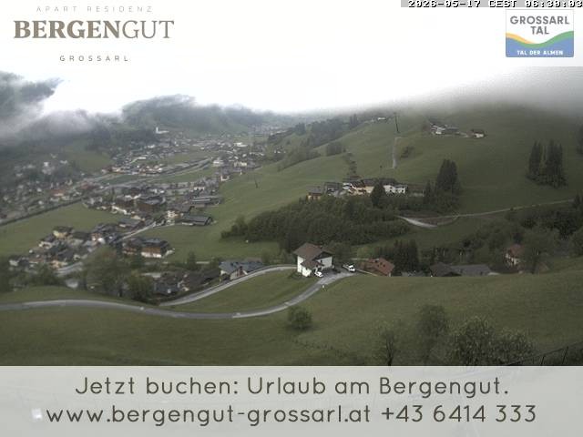Archiv Foto Webcam Blick vom Hotel Bergengut nach Grossarl