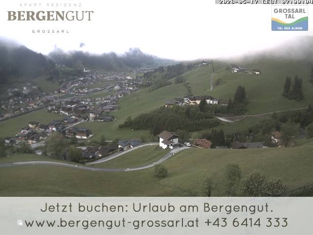 Archiv Foto Webcam Blick vom Hotel Bergengut nach Grossarl