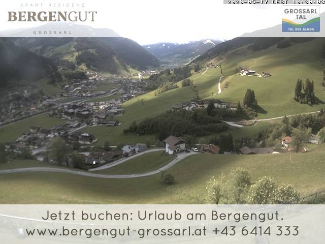Archiv Foto Webcam Blick vom Hotel Bergengut nach Grossarl