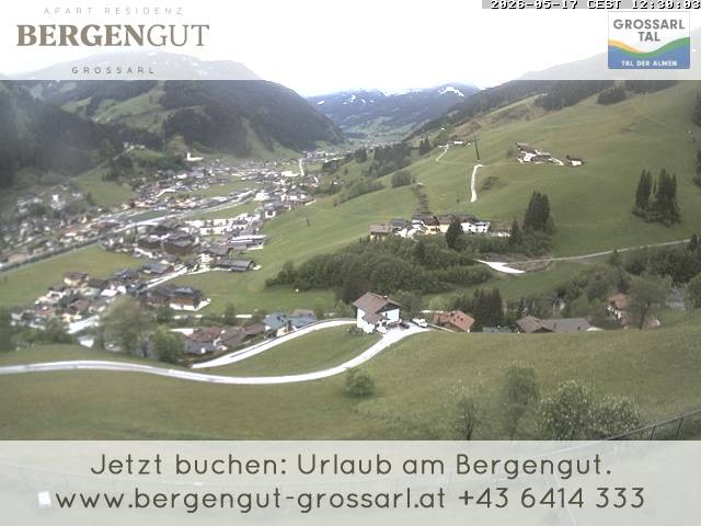 Archiv Foto Webcam Blick vom Hotel Bergengut nach Grossarl