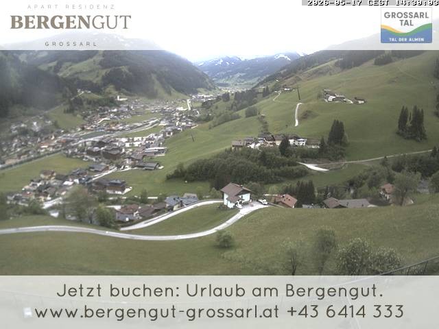 Archiv Foto Webcam Blick vom Hotel Bergengut nach Grossarl