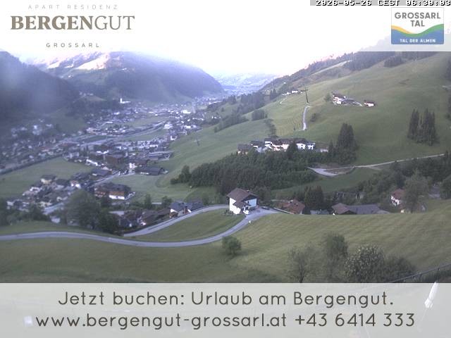 Archiv Foto Webcam Blick vom Hotel Bergengut nach Grossarl